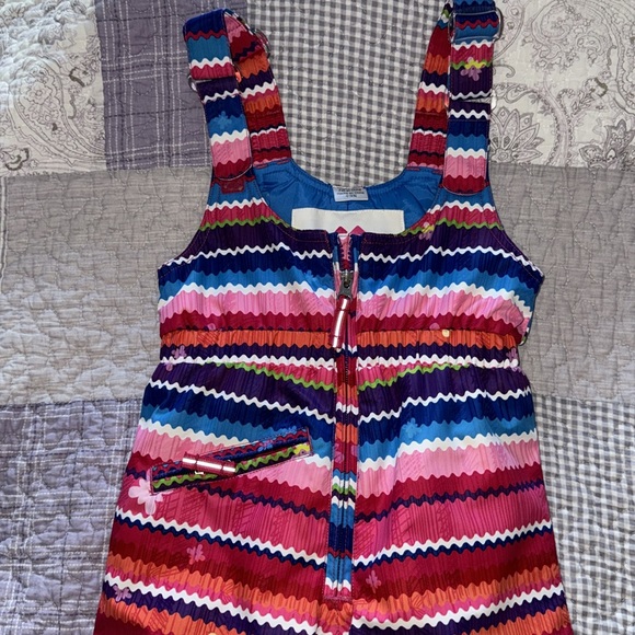 Obermeyer snow/ski beds pink multi pattern size 3T - Picture 3 of 7